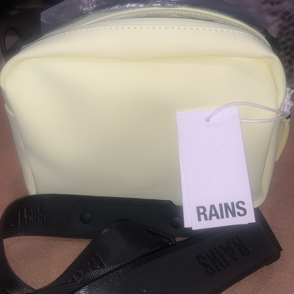 Rains Crossbody /Shoulder Box bag (Color Straw yellow)